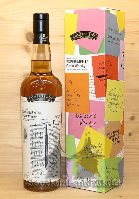 Experimental Grain Blended Grain Whisky mit 46,0% - Blended Grain scotch Whisky von Compass Box (Loch Lomond Single Grain - Hedonism Blended Grain - North British Single Grain - Cameronbridge Single Grain)